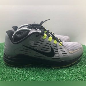 Nike Lunar  Edge Men's Running Shoes Size 10 Silver/Black 487873-007 9-2